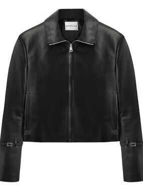 Wandler Electra Black Leather Jacket